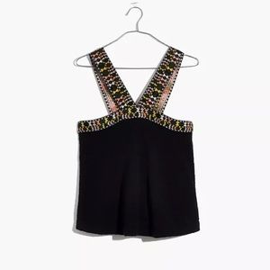 Madewell Embroidered Swing Sweater Tank - S
